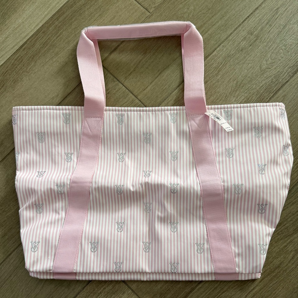 Victoria’s Secret Pink Striped Tote Bag
